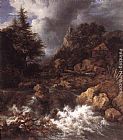 Waterfall in a Mountainous Northern Landscape by Jacob van Ruisdael